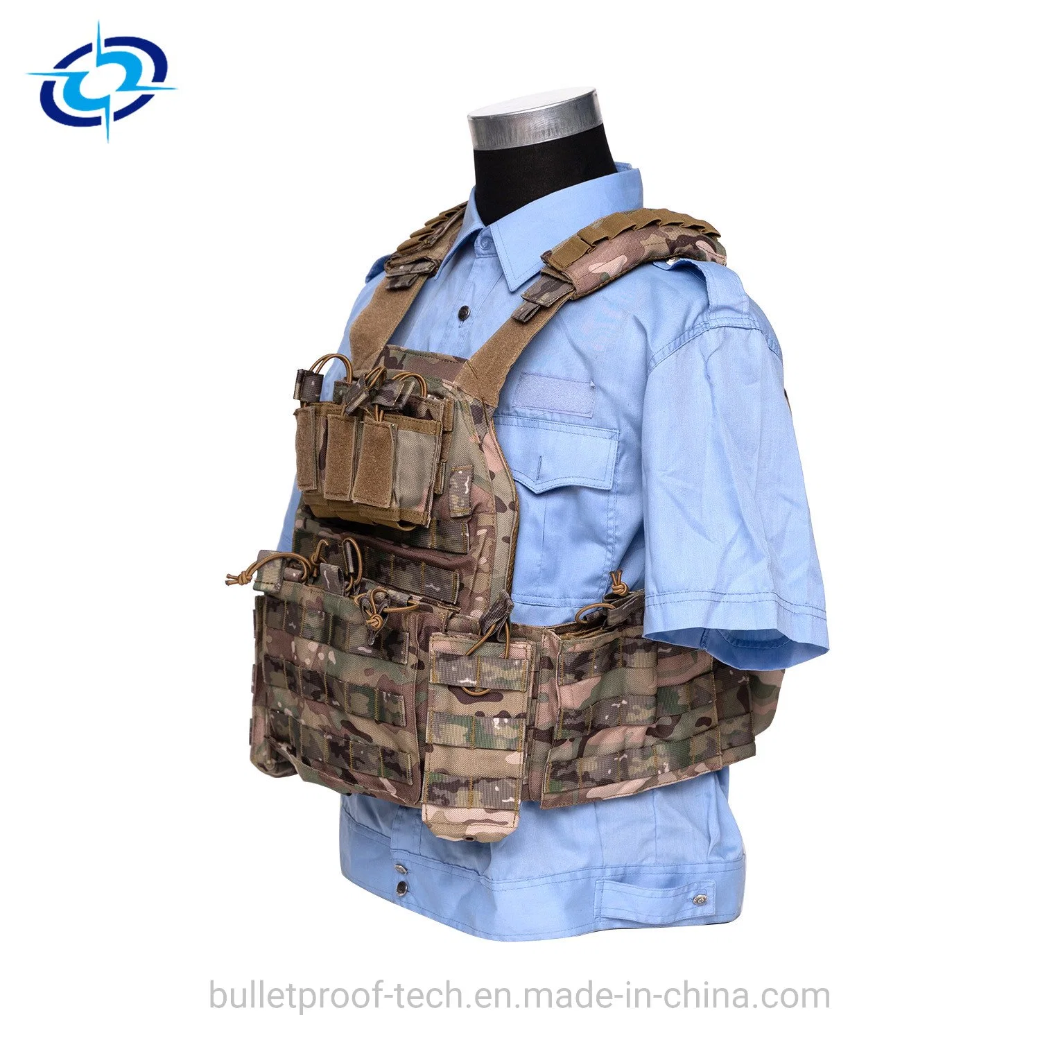 Military Tactical Multifunctional Bullet-Proof Vest Aramid Combat Ballistic Body Armor