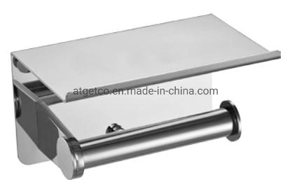 Gran Venta AS01-A021 304 Accesorios de Baño de acero inoxidable Portavento de papel (con estante)