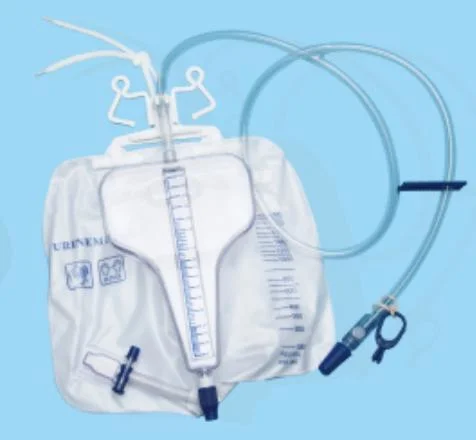 Mayorista/Proveedor uso médico desechable 400ml con 2000ml o 2600ml Bolsa M1, 2 Cámaras Medidor de orina