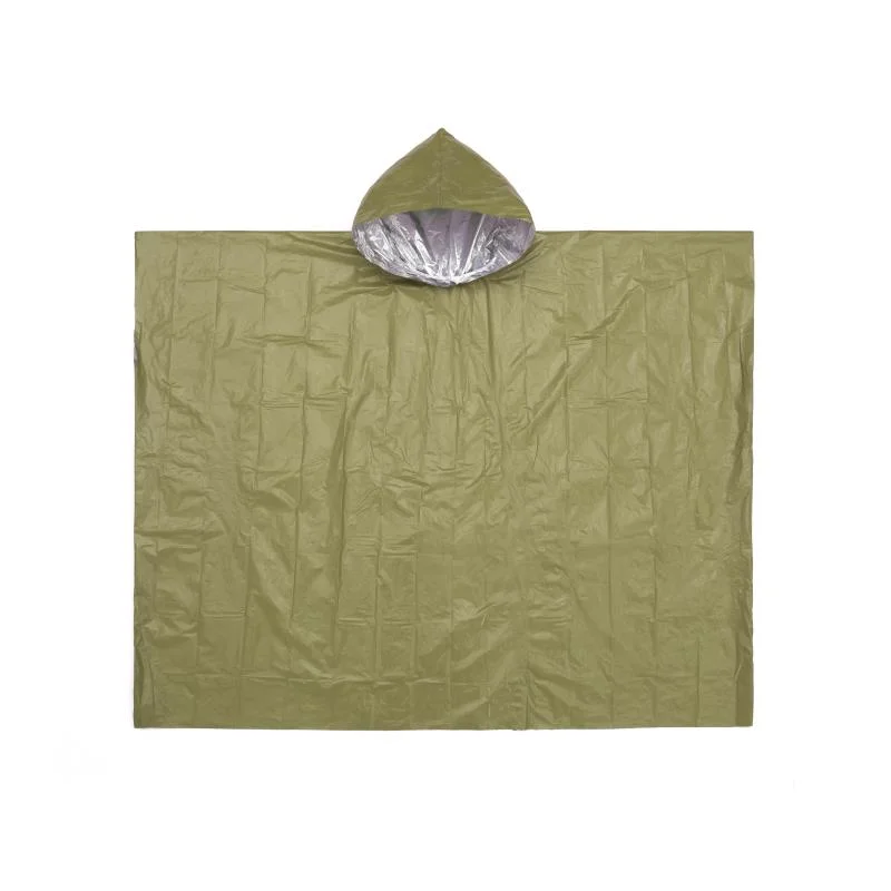 3-in-1 material de servicio pesado de poncho para acampar caminatas