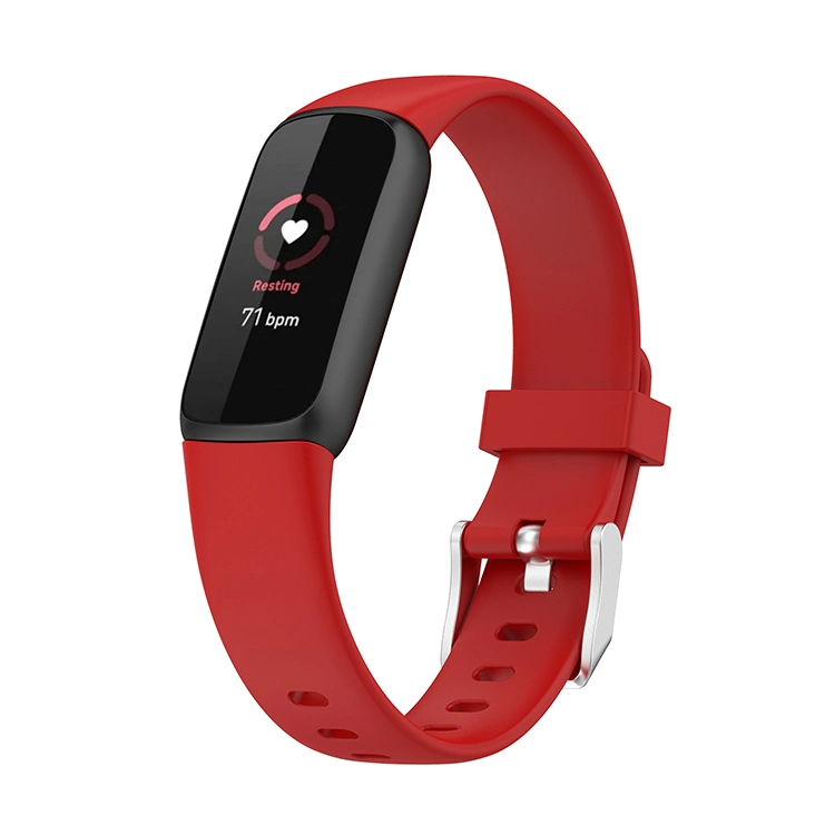 New Fashion Support Sports Stainless Steel Buckle Silicone Smart Watch Bands for Fitbit Luxe
