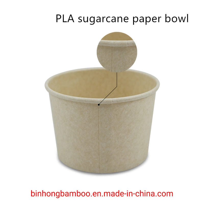 Accept Custom Food Grade Disposable Sugarcane Bagasse Tableware Bowl