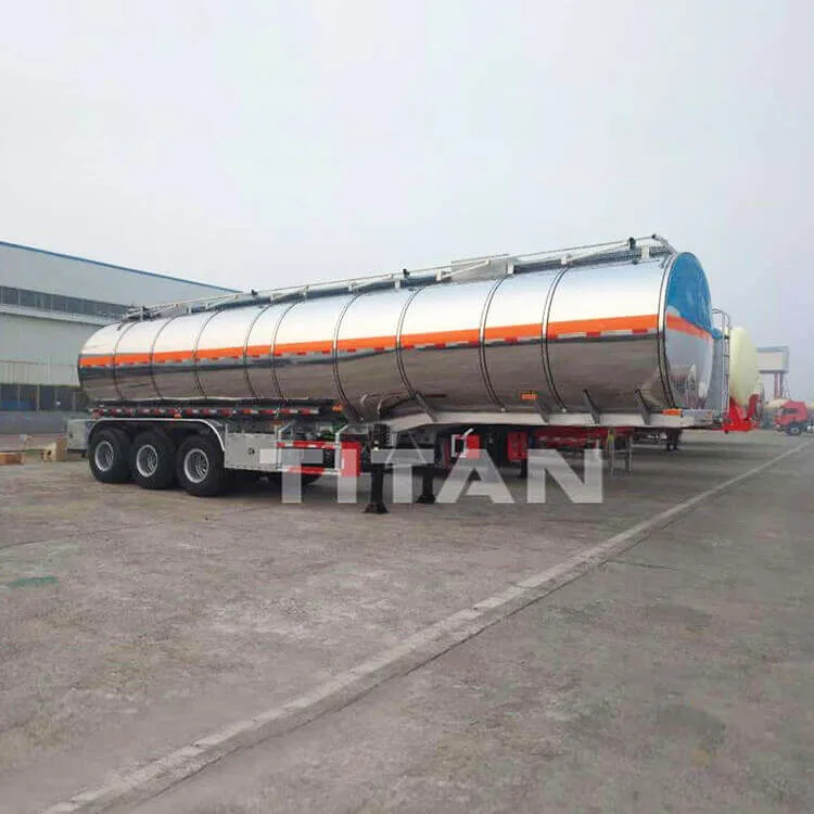 40000 45000 50000 Liters 40-50m3 Oil Fuel Tanker Trailers Diesel Petrol Stainless Steel Gasoline Aluminum Semi Trailer Truck