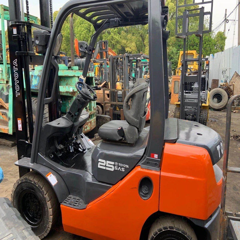 Used Toyota 2.5t Forklift, Secondhand 2.5t/3t Forklift with Running Condition in Cheap Price for Sale