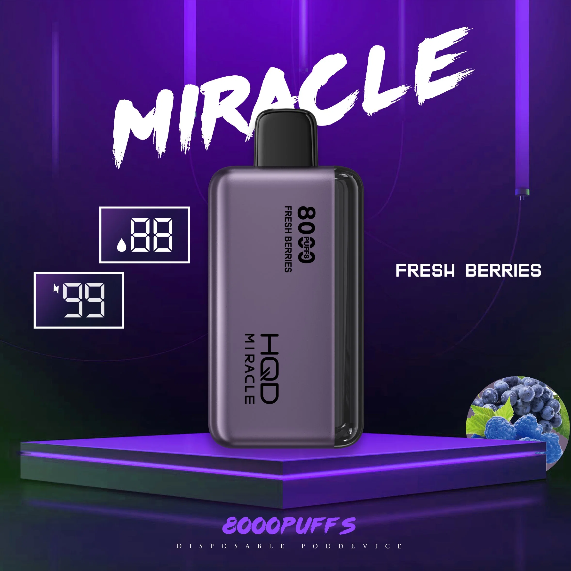 New Product Hqd H109 Miracle 8000 Puffs Disposable/Chargeable Vape