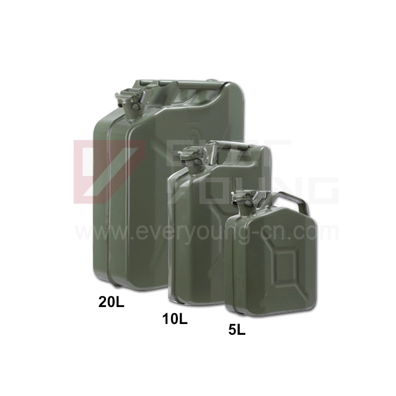 5 Liter Jerry Can Customizable Colors Metal Fuel Can for Gasoline Portable Storage