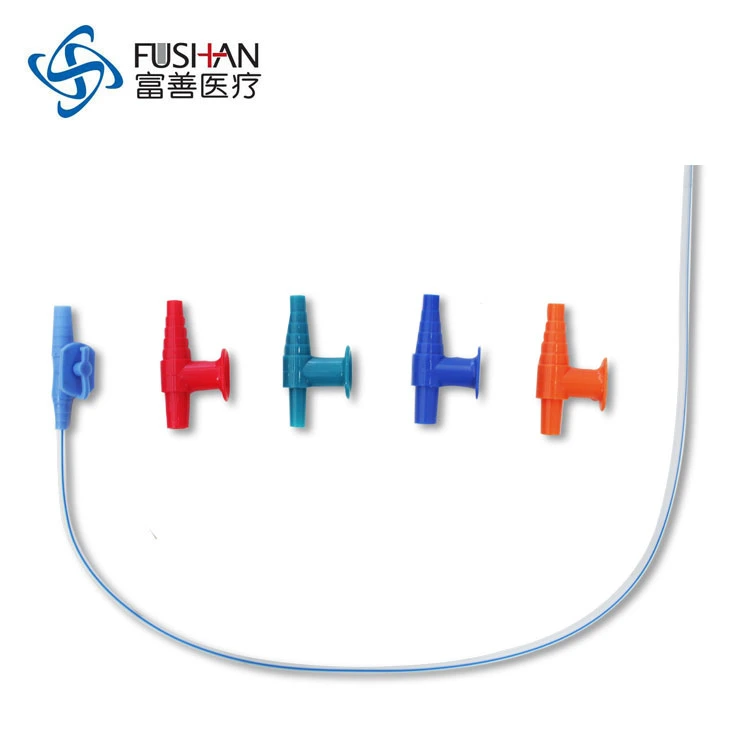 Fushan Medical Disposable PVC Suction Catheter Size 5-20fr for Children and Adult