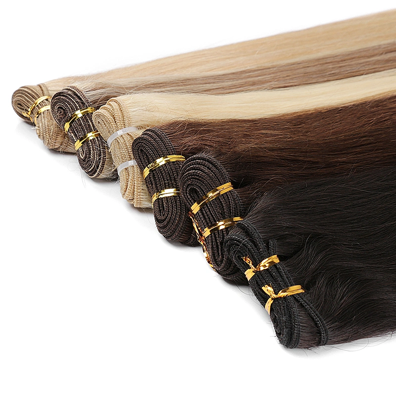 New Product Comfortable 11A Grade Virgin Human Remy Hair Extensions Flat Weft