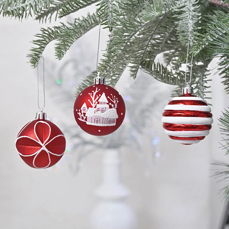 Enfeites de Natal para Base de Decoração Bolas de Natal Sublimação Noel Bola de Plástico