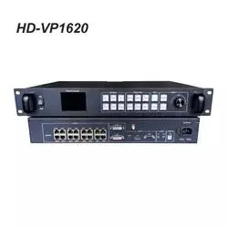 Procesador de vídeo LED Huidu Vp1620 controlador 2 en 1 con red 16 Puertos Soporte de salida Dual Live Video Window