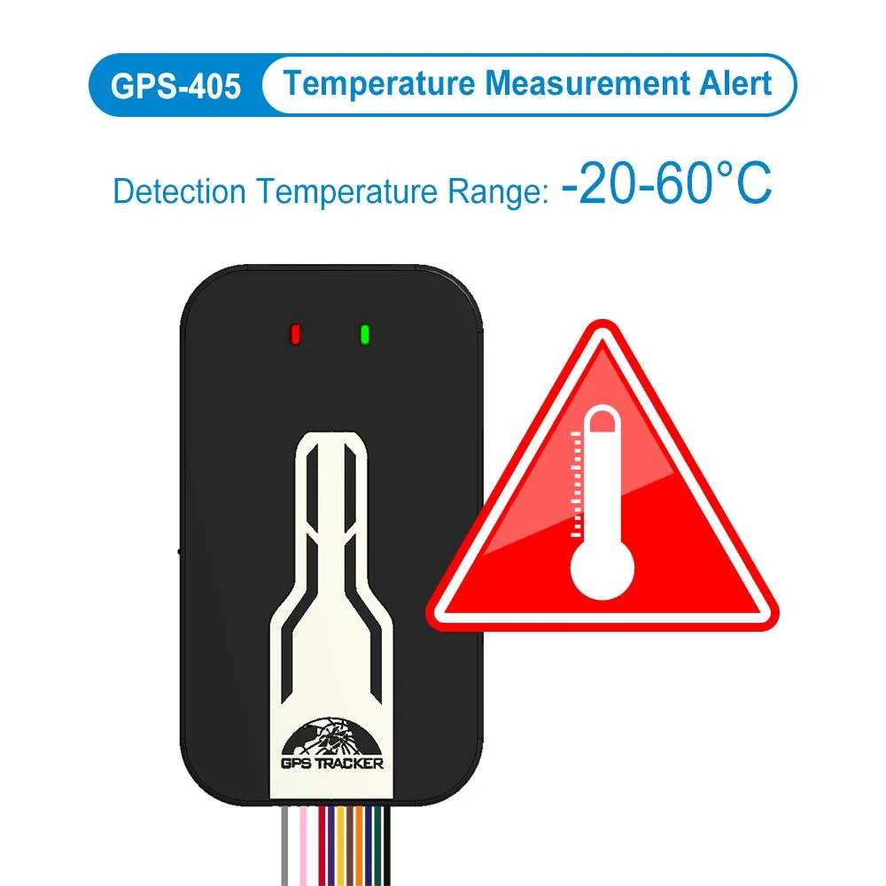 3G 4G GPS Car Tracker Support WiFi Camera Temperature Sensor Tk405 Real Time Positioning with Web Server Platform