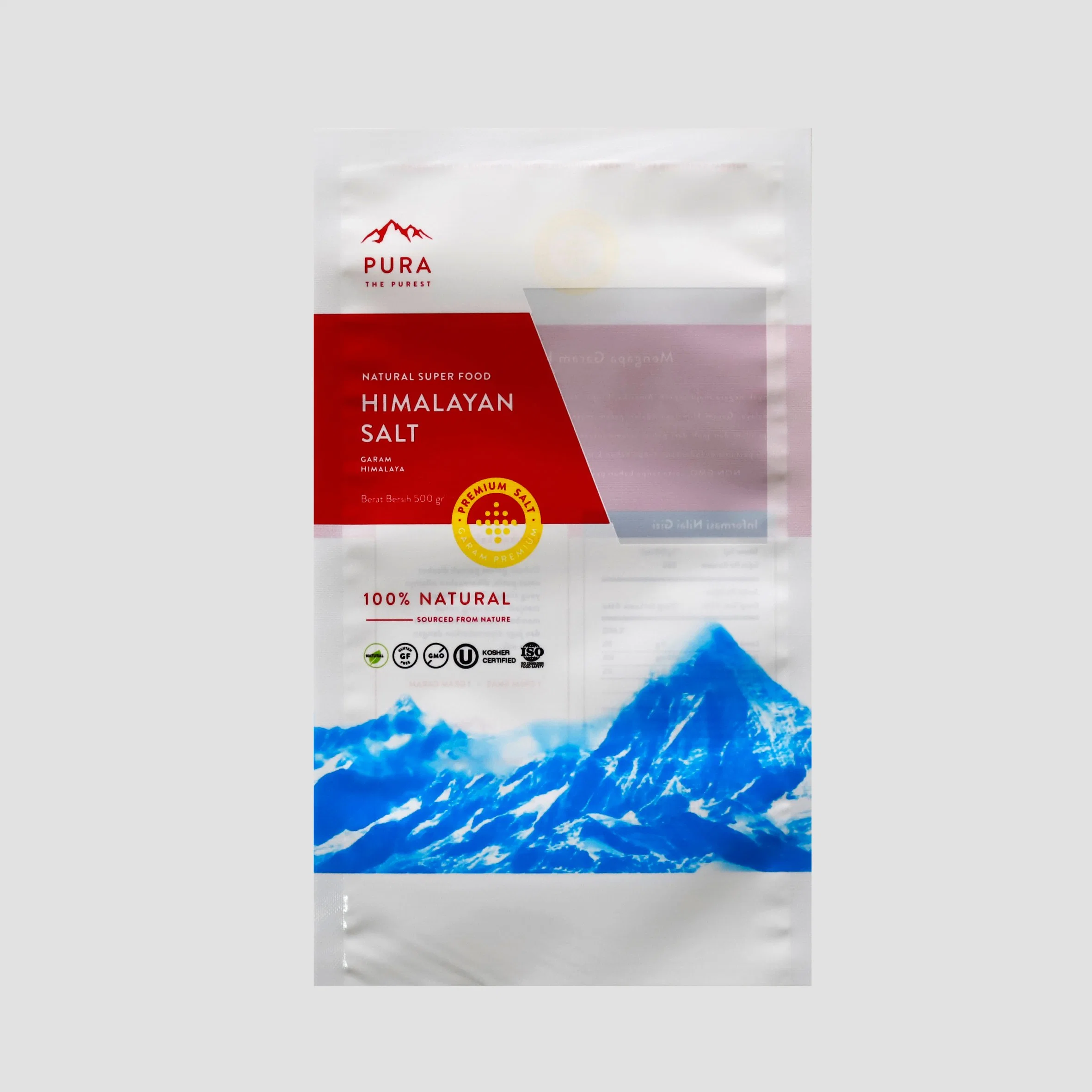 Environmental Recyclable PE/PE Plastic Zipper Bag with Window, Food Bag for Vacuum, Freezer