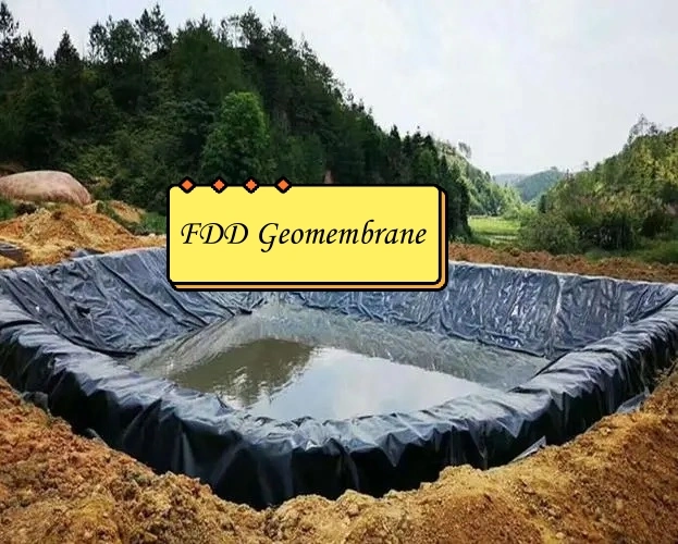 FDD de HDPE de alto rendimiento de textura suave lados 0,5mm-2.5mm Geomembrana Geomembrana impermeabilizante fabricante