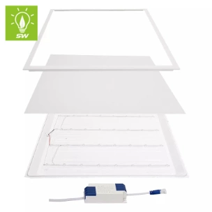 Multi-Color Back-Lite resplandor delantero de la luz de la suspensión de la iluminación comercial interior IP20 18W 36W 40W 48W 60W Embebido Panel LED Luz con 3000K 4200K 6500K y RGB