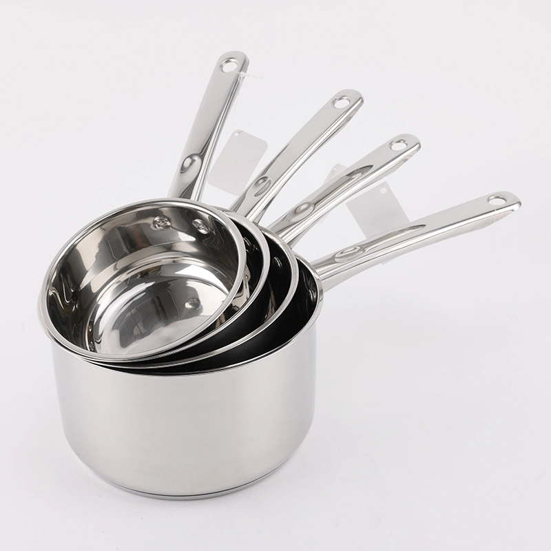 4pcs cacerola de acero inoxidable Electrodoméstico menaje de cocina utensilios de cocina