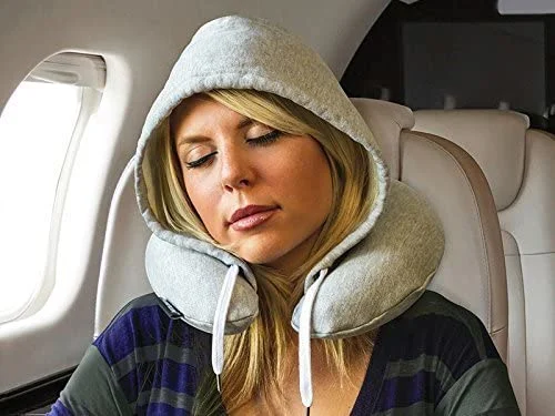 Almohada inflable de cuello para el tren de coche de viaje de avión o para relajarse En casa