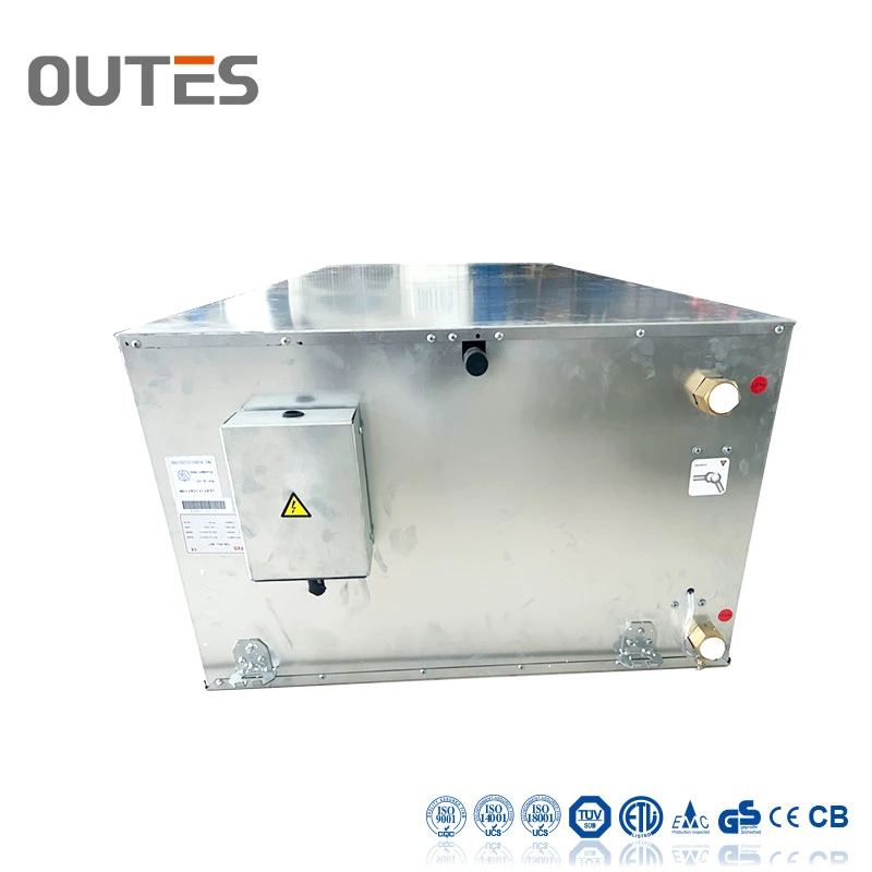 Cooling Ventilation / Heating Concealed Duct Fan Coil Water Chilled Certral Air Conditioner