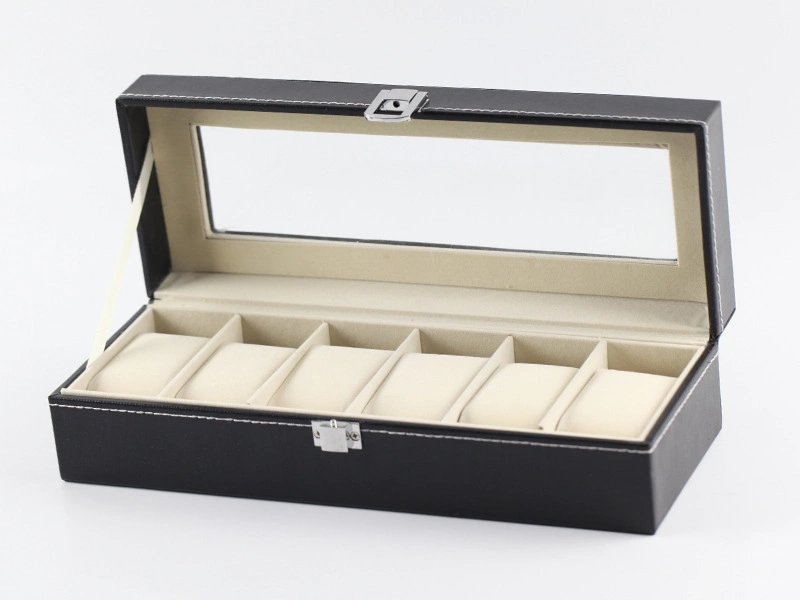High-End PU Leather and Solid Wood Watch Box Business Gifts Collection