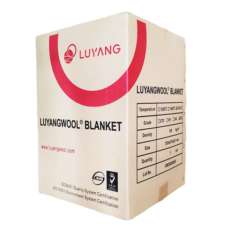 Hot Sale Luyangwool Isolant haute température carton palette 12.5/25/SAC/mm/50mm de la Chine l'isolement CCR