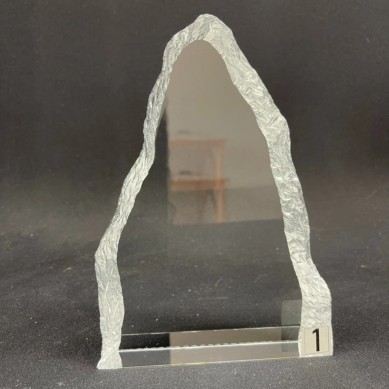 New Spire Crystal Trophy Awards Blue Base