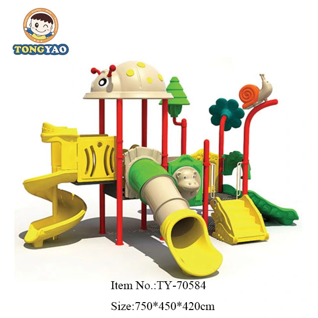 Multifunction Outdoor Swing and Slide Playground for Kids