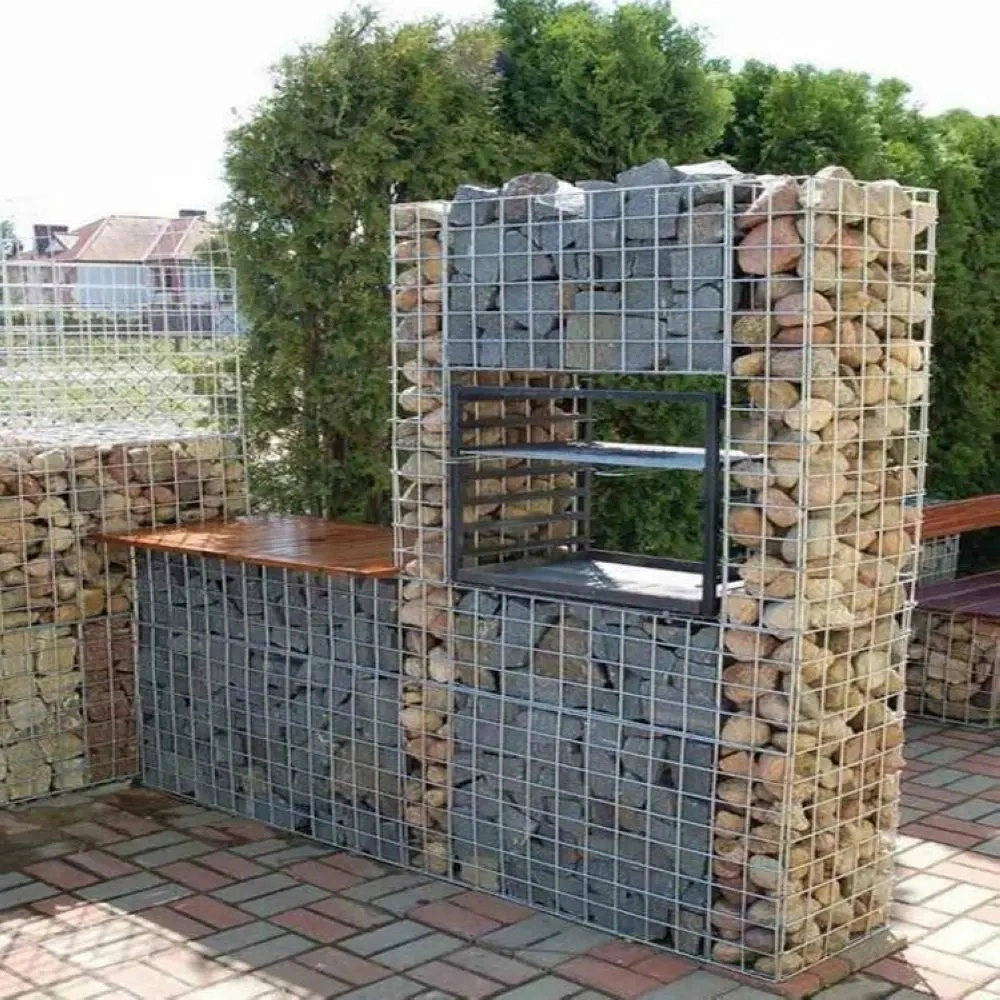 2X1X1m Factory Supply Galvanized Welded Gabion Walls Cabion Stone Cage