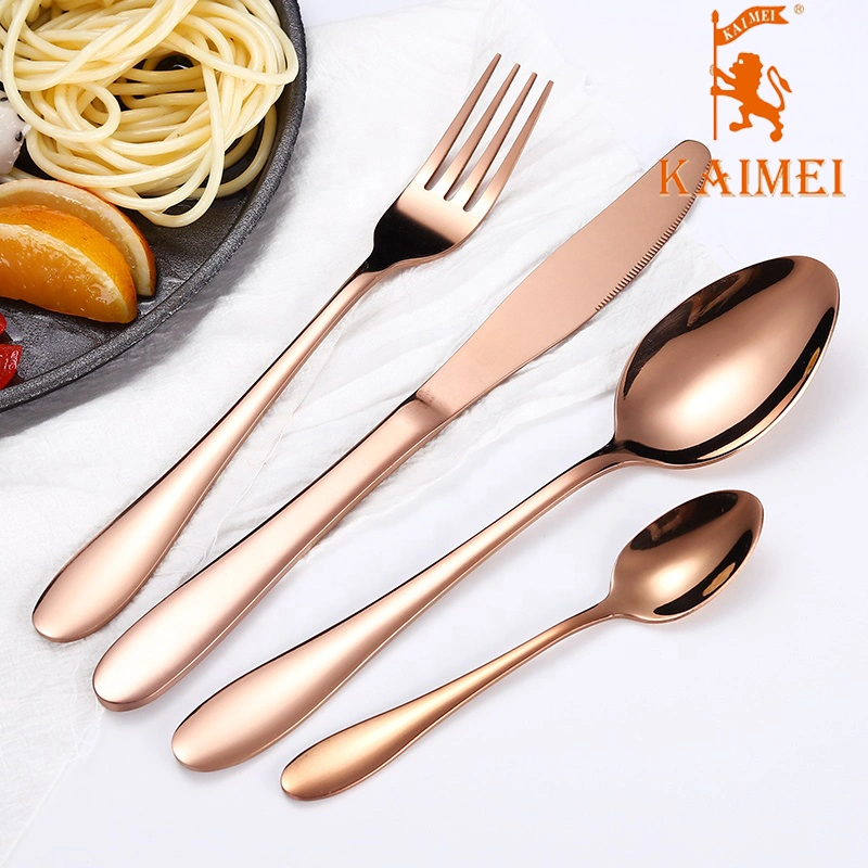 4-Pieces Flatware Rainbow Stainless Steel Tableware