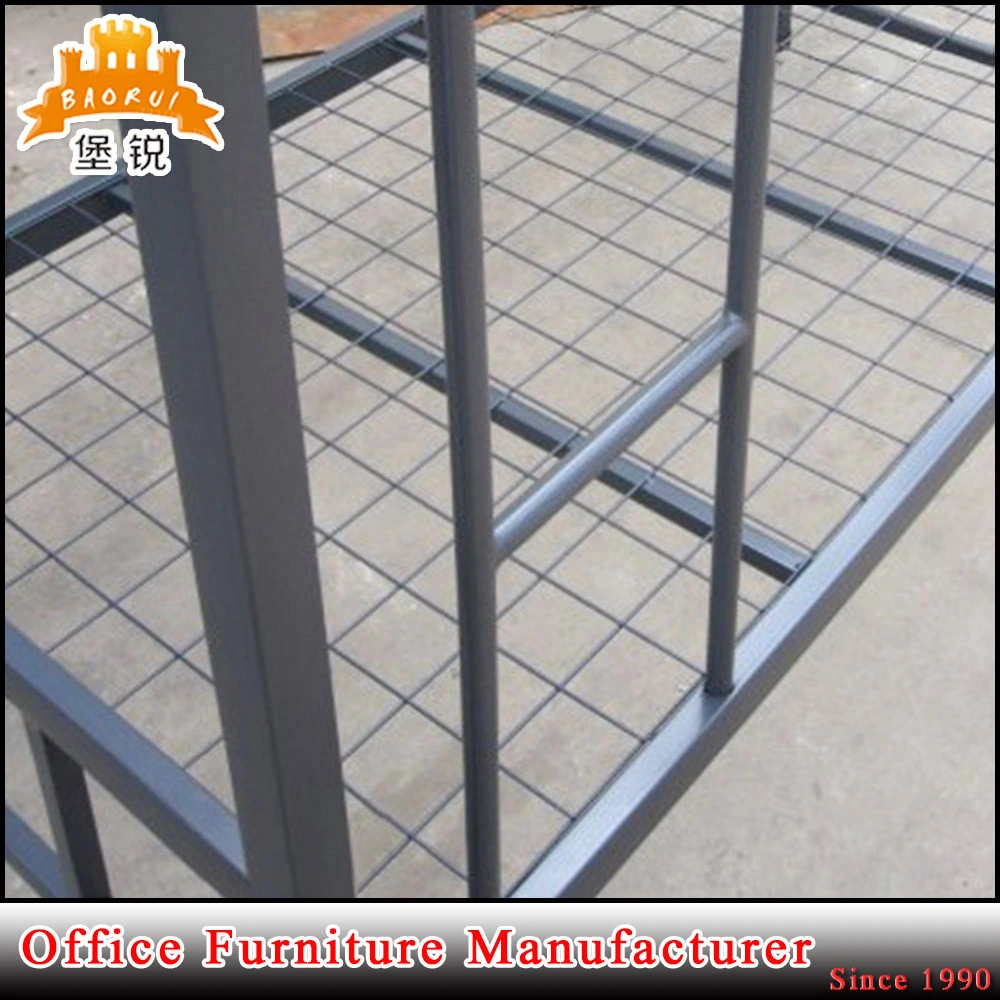 Simple Assembly Iron Double Deck Bed Wholesale/Supplier Metal Bed Frames for Adults