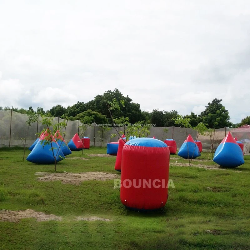 44PCS Durable PVC Tarpaulin Inflatable Paintball Bunker Set for Outdoor Sports