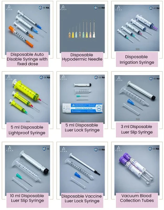 Instrumento médico jeringa de alimentación enteral desechable con FDA/CE/ISO Fabricante púrpura Jeringas