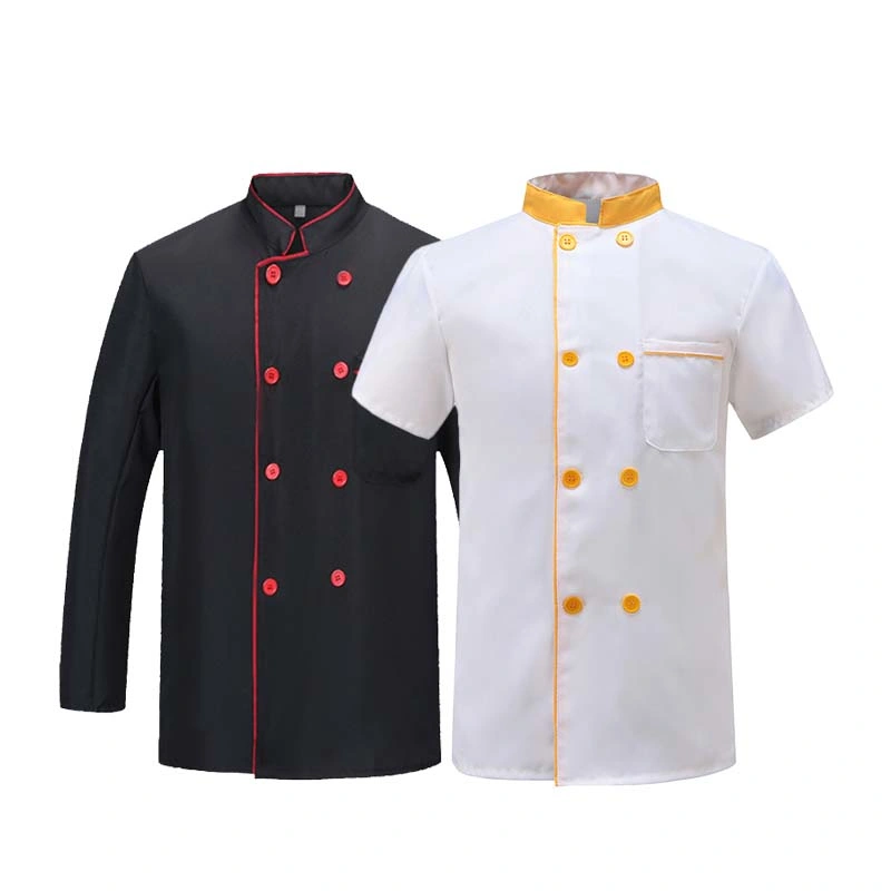 Custom Color Restaurant Work Cotton Moisture que drena o chef de alta qualidade Uniforme