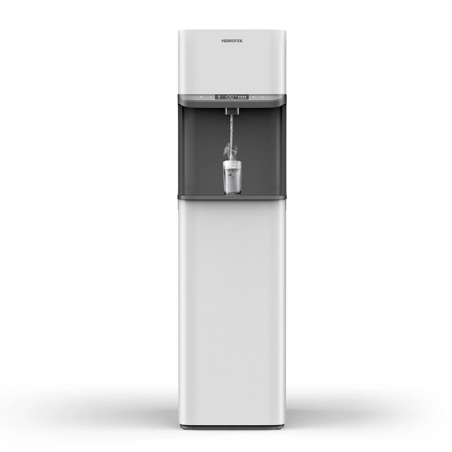 China Big Factory 150gpd Floor Vertical Hot and Cold Smart Water Filter Purifier and Dispenser with Minimalist Style