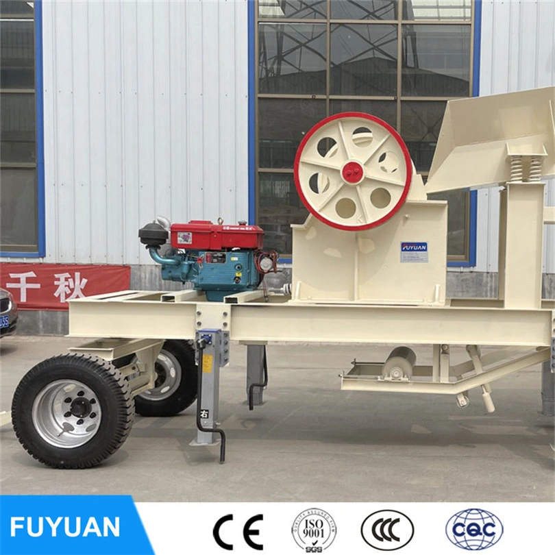 Mobile Crusher Plant Price Jaw Crusher Machine with Vibrating Feeder