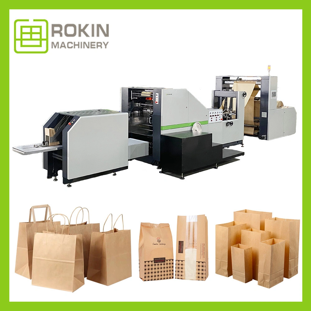 Automatic Craft Prime and Well Made Small Khaki Baking Paper Bag Making Machine with Superior Quality Automatic Square Bottom Paper Bag Making Machine