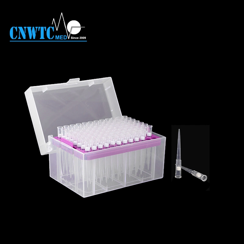 Laboratory Disposables Sterile 200UL Filter Pipette Tip Plastic Universal Pipette Tip