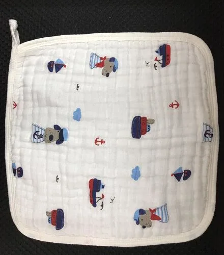 Cotton Baby Feeding Cloth Custom Printed Handkerchiefs