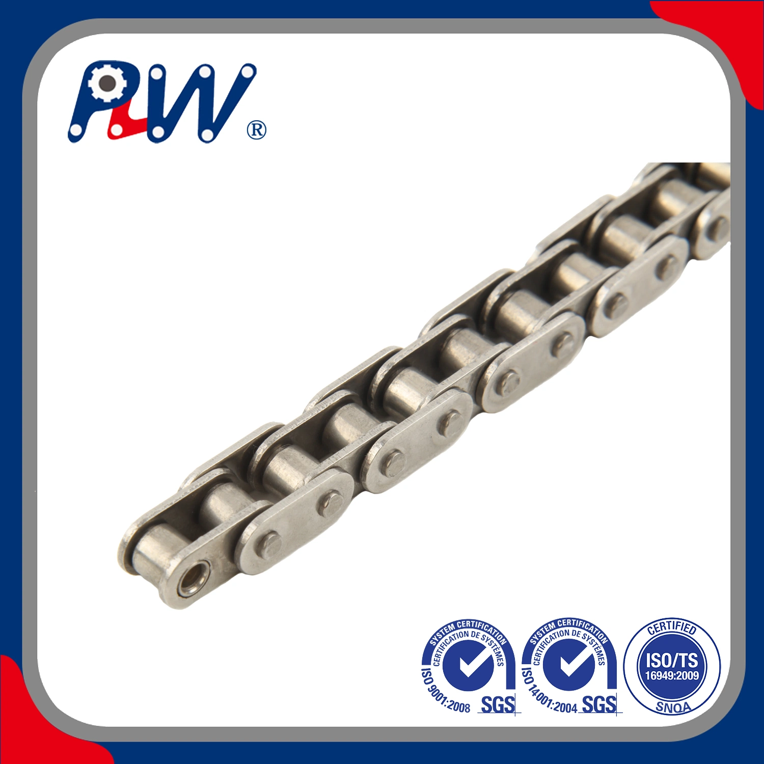 ISO/ANSI/DIN Standard Short Pitch Precision Stainless Steel Hardware Transmission Motorcycle Industrial Roller Chain