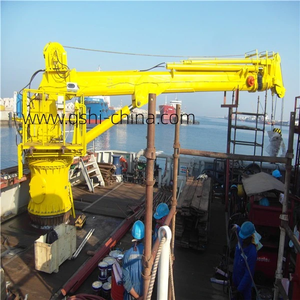 ABS Certificate Hydraulic Telescopic Knuckle Boom Offshore Crane