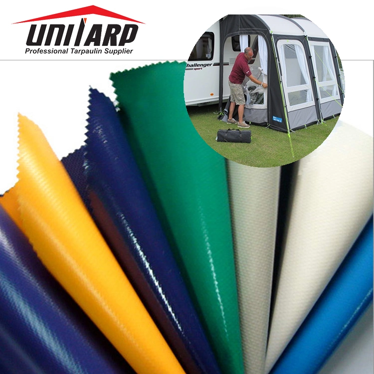 Reusable 1000*1000d Fabric Fire Retardant Heavy Duty PVC Vinyl Tarp RV Screen Tent PVC Tarp Sheet