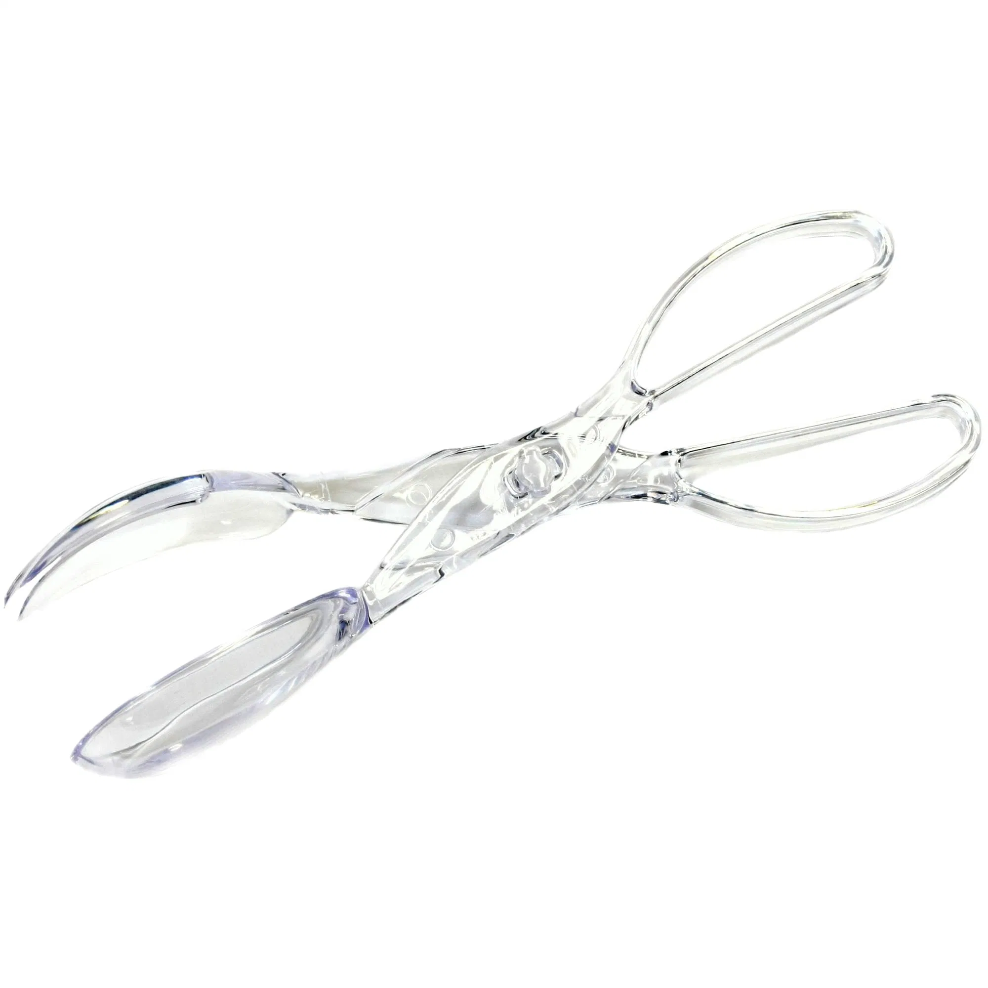 Clear Kitchen Scissor Salad 11 Inches Tongs