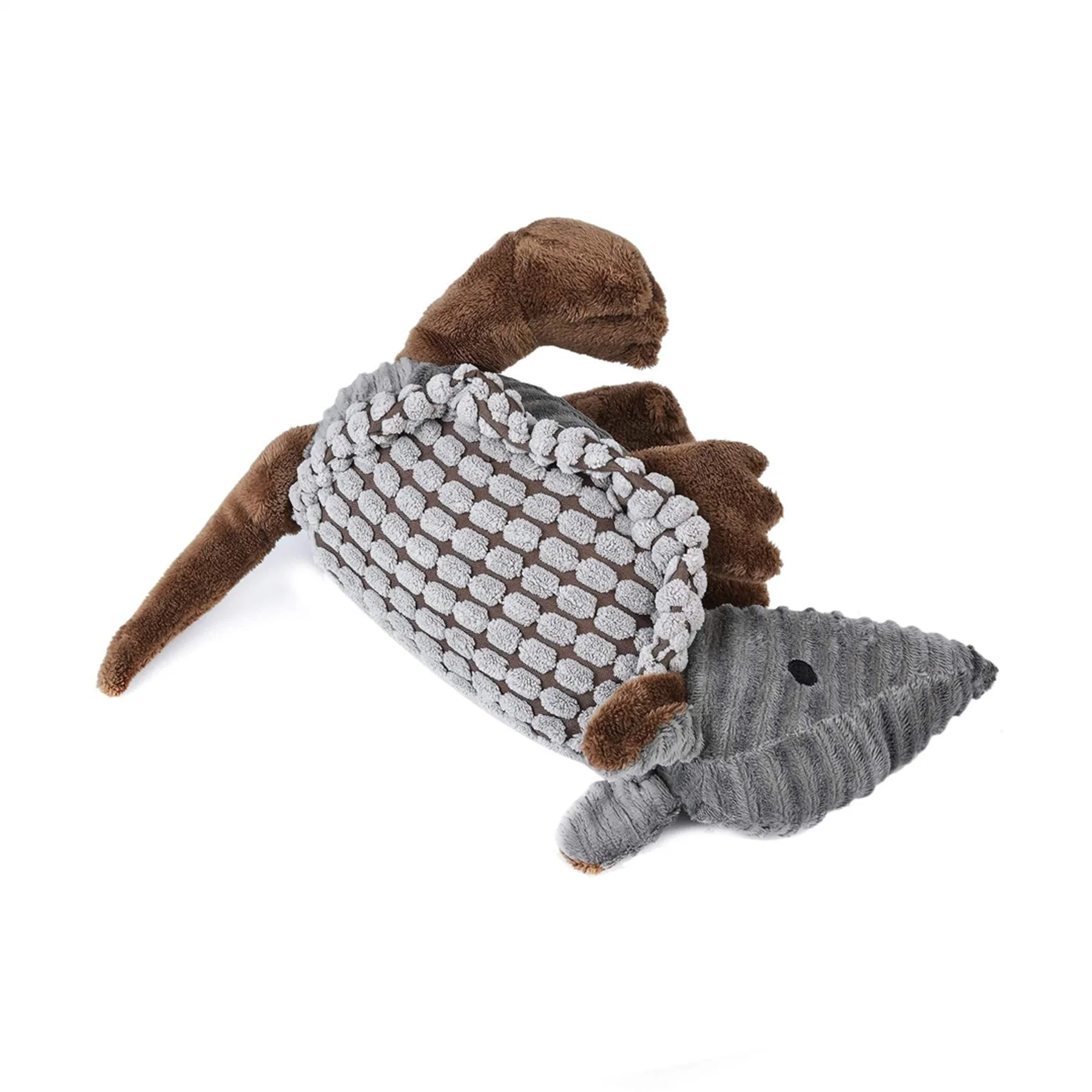 El armadillo de los animales de peluche suave Peluche mascota de algodón Squaky PP Juguete