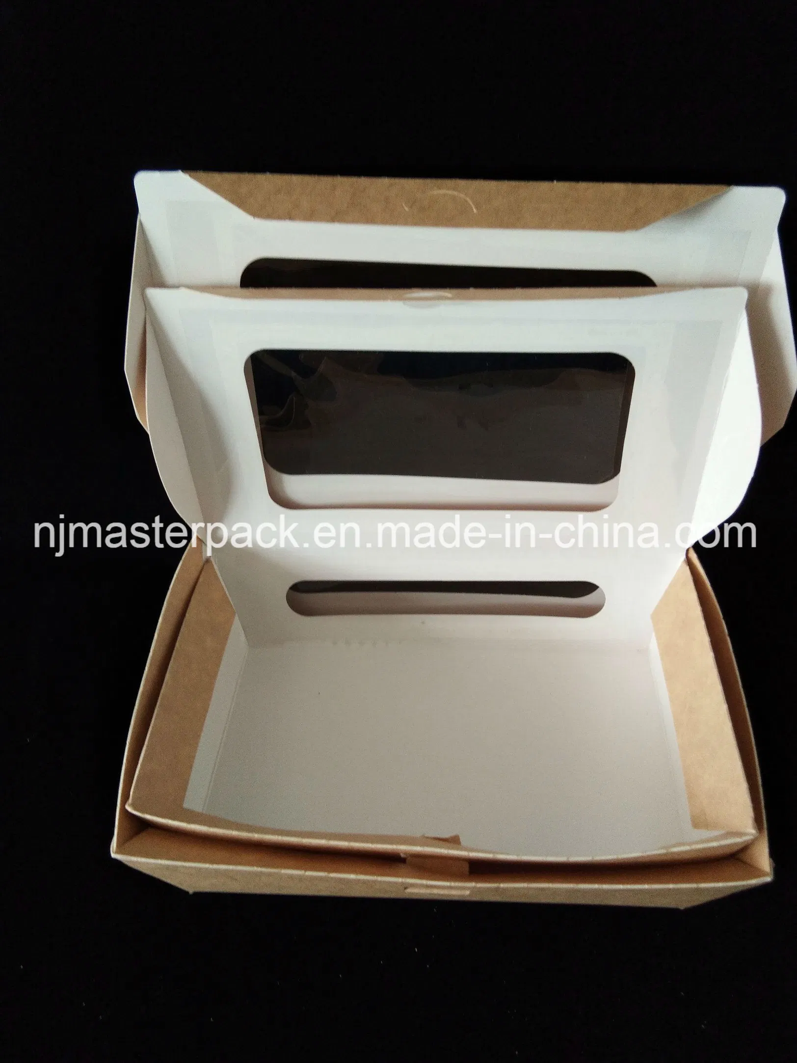 2018 Food Lunch Paper Box with PVC Window