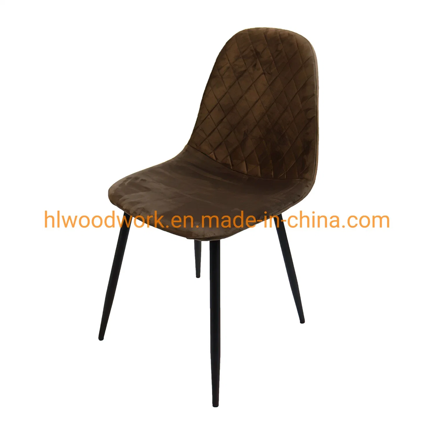 precio de fábrica de muebles hogar moderno restaurante del Hotel Da Pranzo Sedia Sillas de comedor moderna en silla de comedor moderno Velluto Sedia Moderna Brown