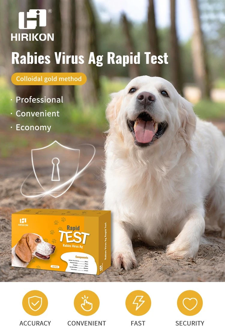 Hirikon Zeit sparen mit RBV Antigen Rapid Test Kit für Hunde effektive Nasenausfluss RBV Antigen Rapid Test Kit für Tierärztliche Verwendung