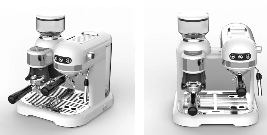 3 en 1 Molinillo Eléctrico + Espresso + Cafetera Automática de Vapor