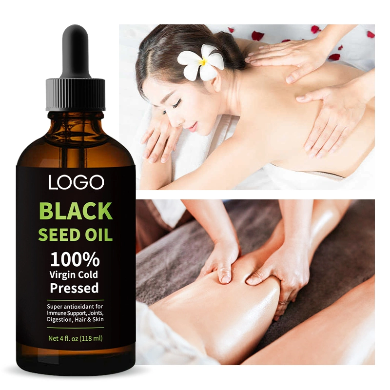 Organic Cold Pressed Pure Growth Black Seed Hair Oil Green Essential Oil