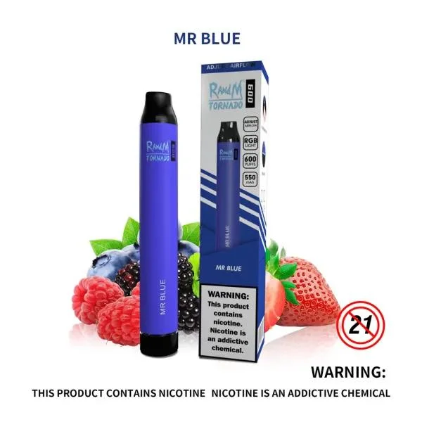 Großhandel/Lieferant Randm R&amp;M Tornado 600 Puffs Einweg-Vape Pod