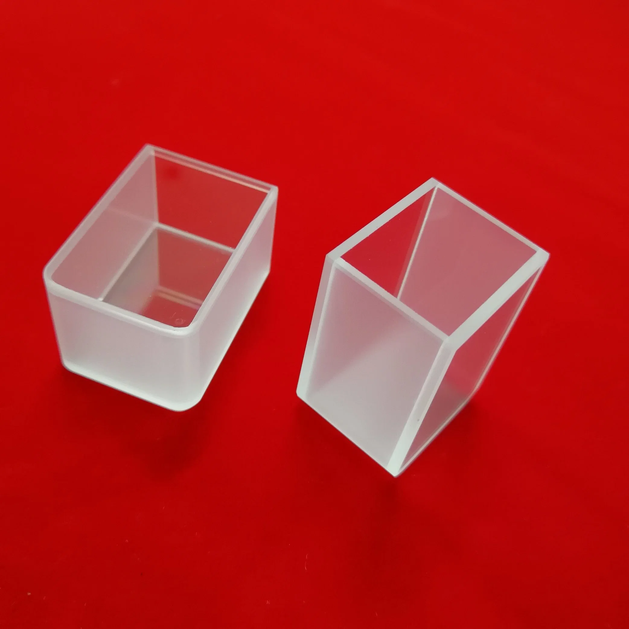 Used on Medical Instrument Hot Sale High quality/High cost performance Two Sides Clear Quartz Glass Cuvette 40*28*26mm