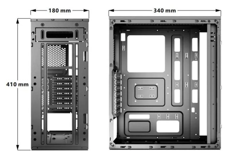 Office Computer Cabinet Destop PC Case