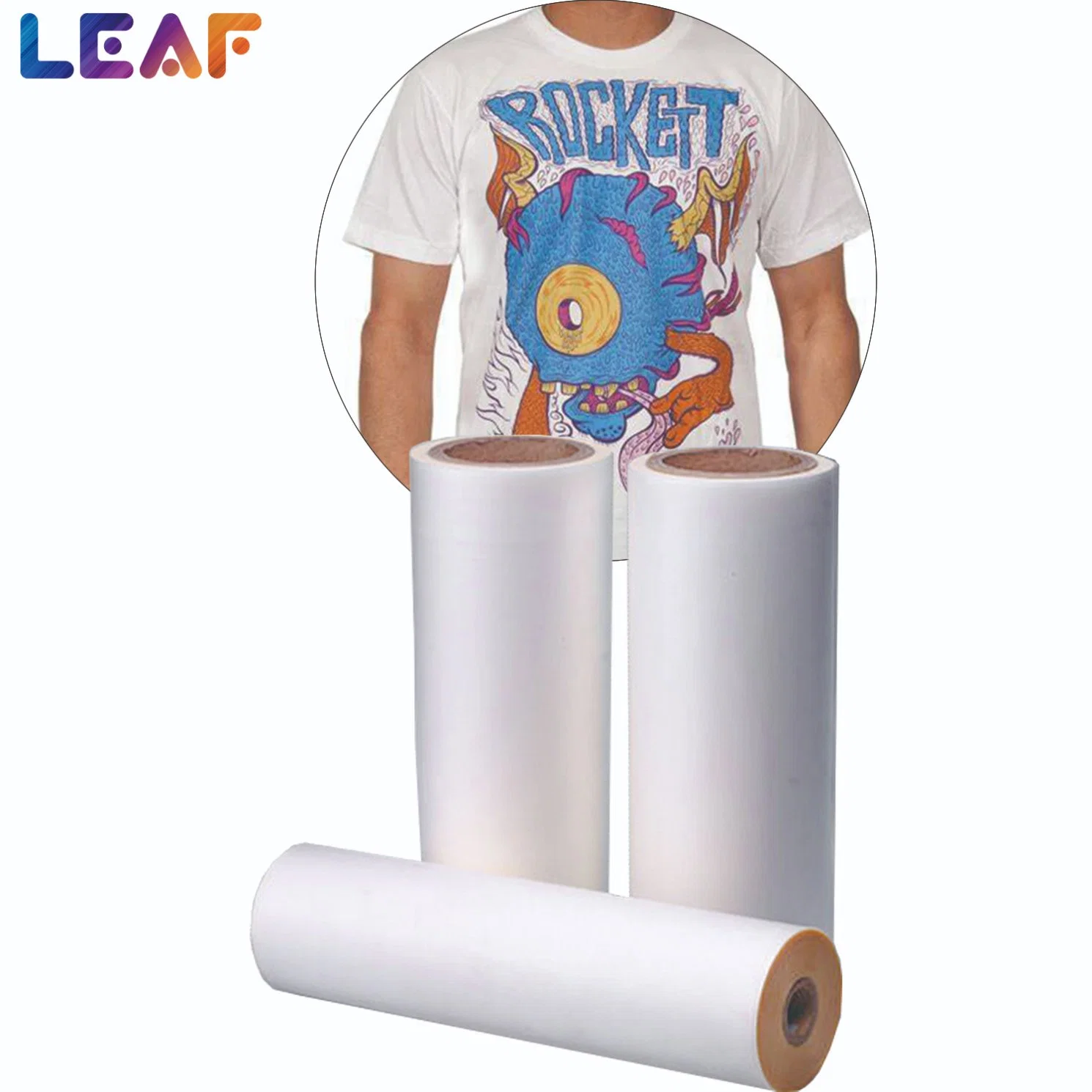 LEAF Roll Print dtf pet film Hot Peel A3 30cm 60 cm Printing Pet Film Dtf For DTF Printer